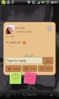 GO SMS Sweet Pinboard Theme