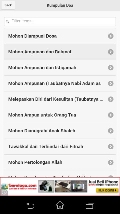 Doa-Doa di Al-Qur'an / Hadits