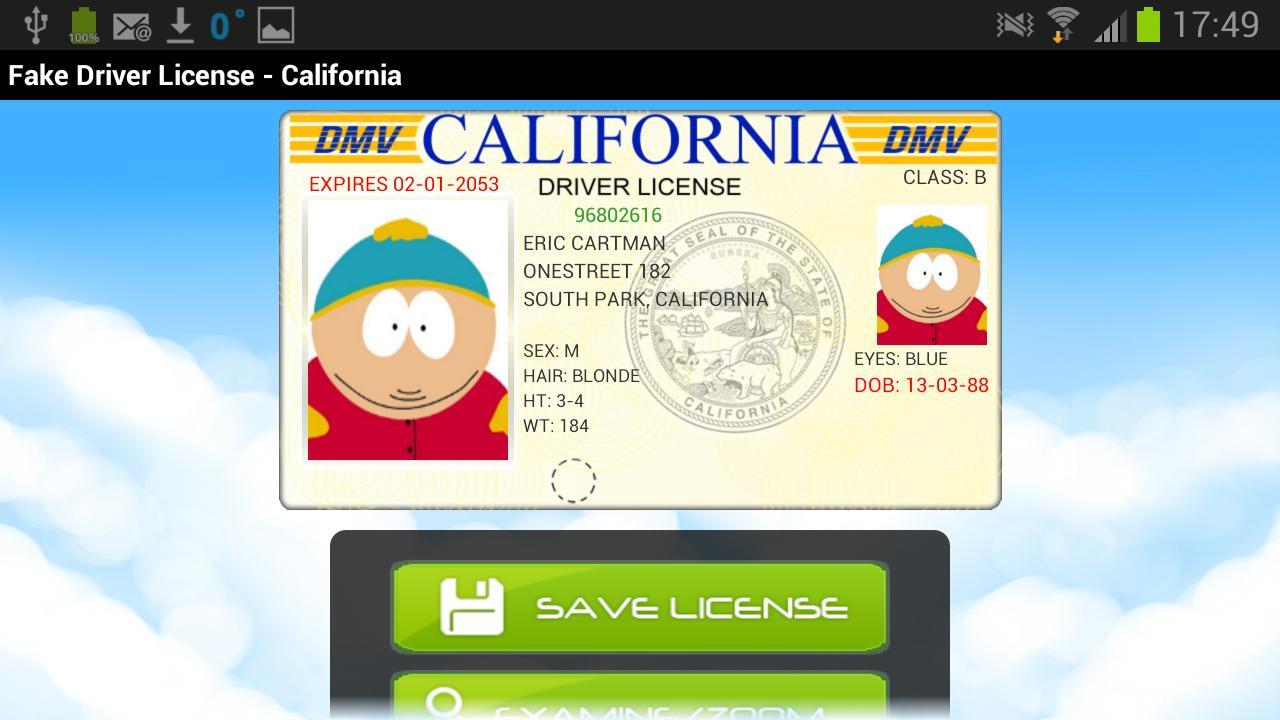 Driver License Generator