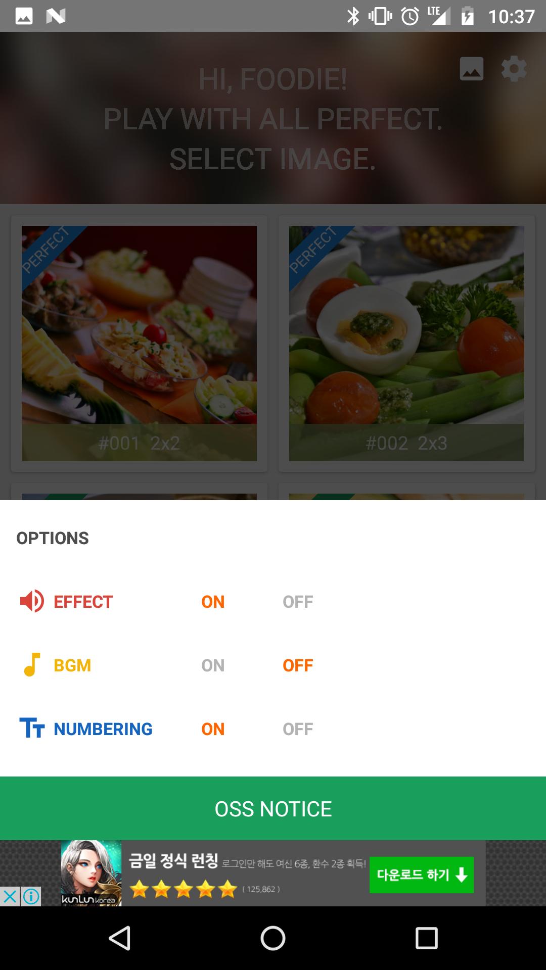 Foodies Puzzle