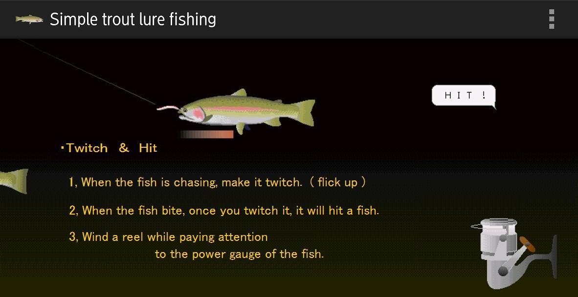 Trout lure fishing