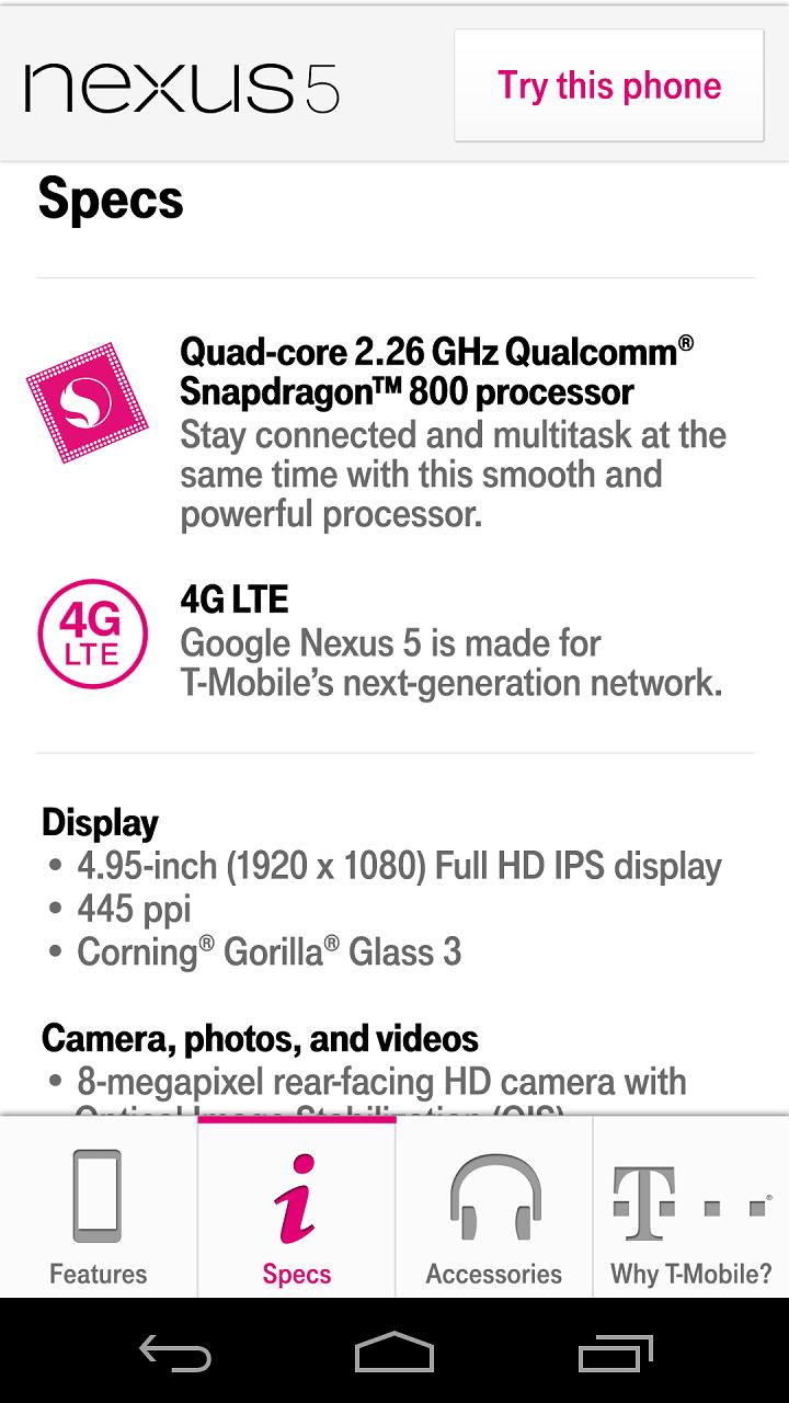 TMUSDEMO Nexus 5
