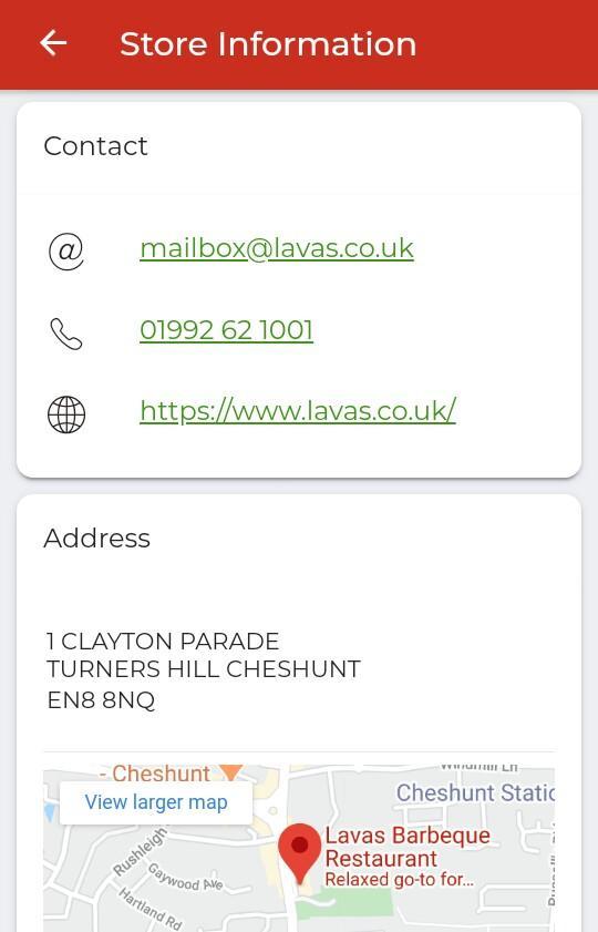 Lavas Takeaway Cheshunt