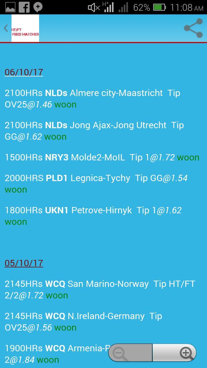 htft fixed odds