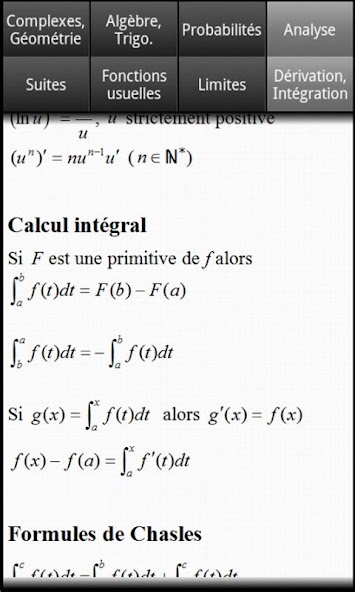 Formules Maths Bac S