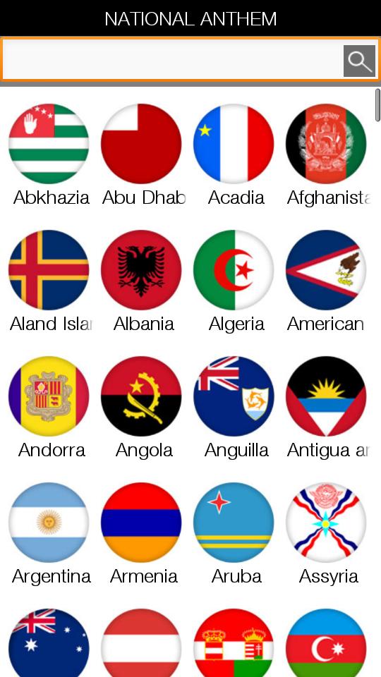 World's All National Anthems