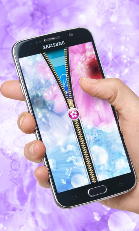 Pink Flowers Zipper UnLock