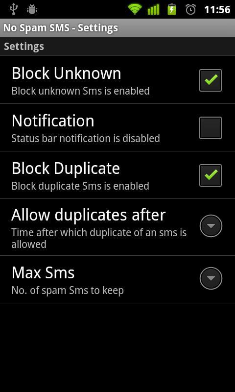 No Spam Sms