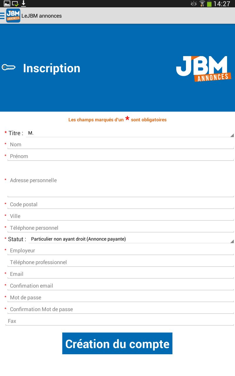LeJBM annonces