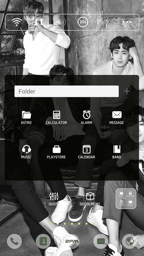 2PM NO.5 LINE Launcher theme