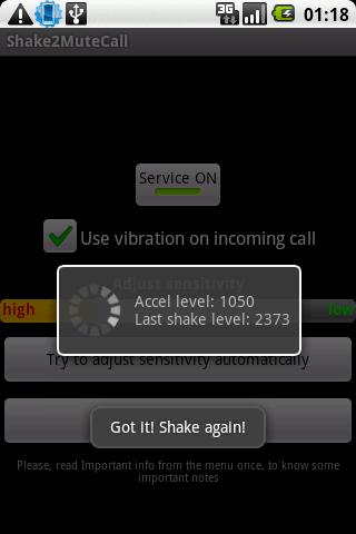 Shake2MuteCall
