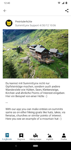 Summit register & hiking tours