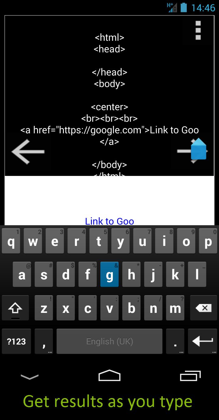 HTML editor live