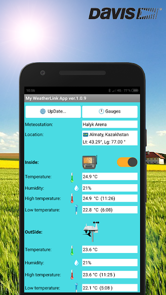 My WeatherLink App