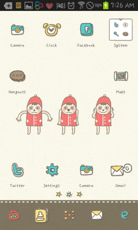 knit man go launcher theme