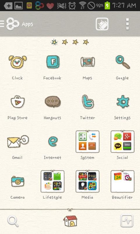 knit man go launcher theme