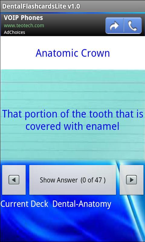 Dental Flashcards Lite
