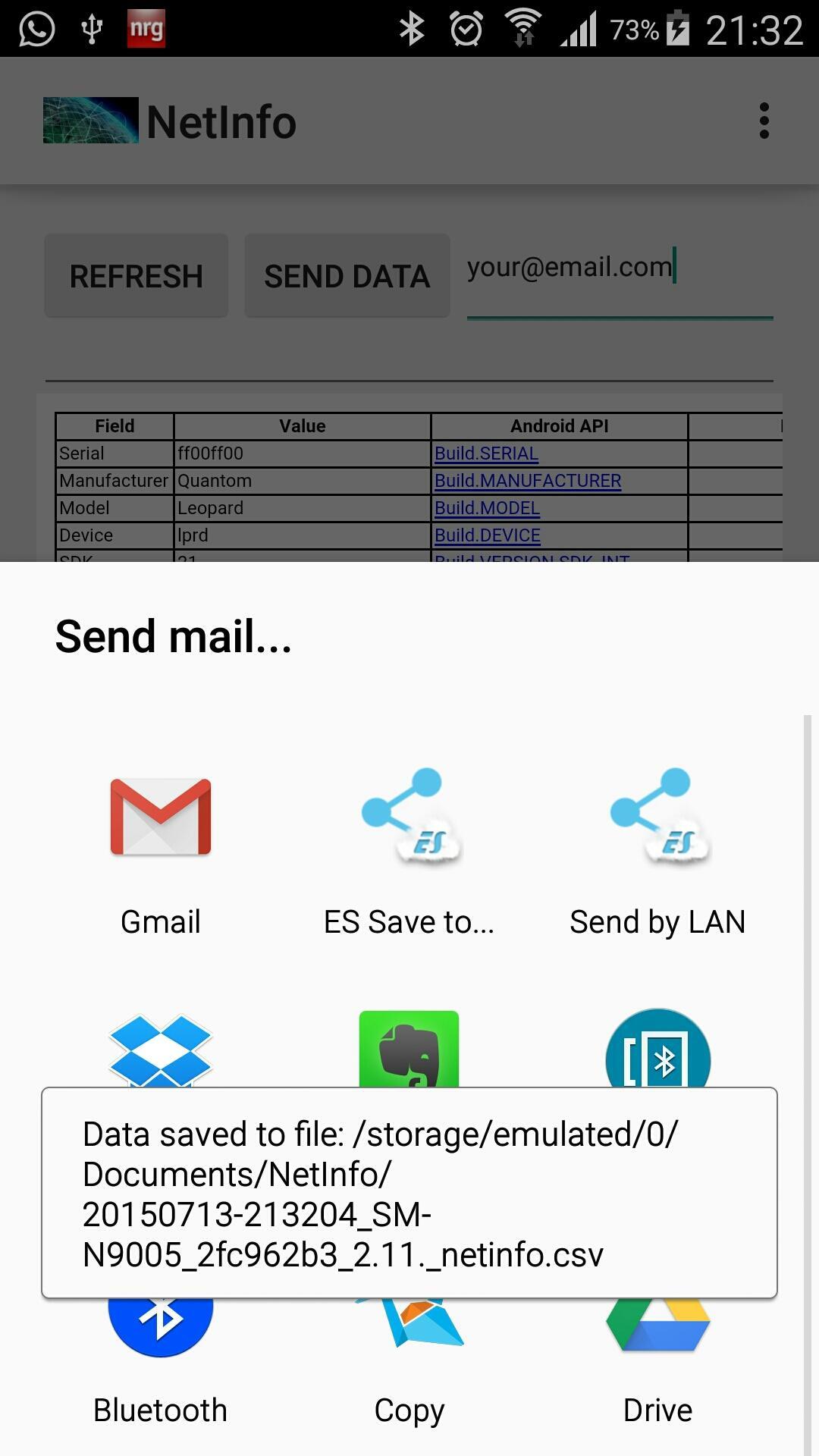 Quick Network & Device Info