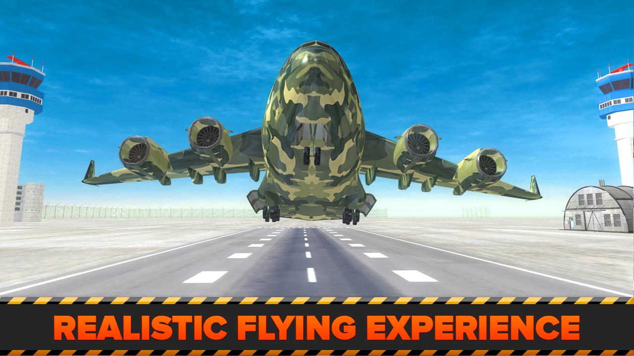 Army Cargo Plane Airport 3D