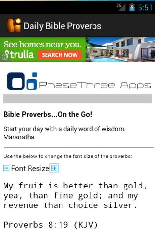 Daily Bible Proverbs