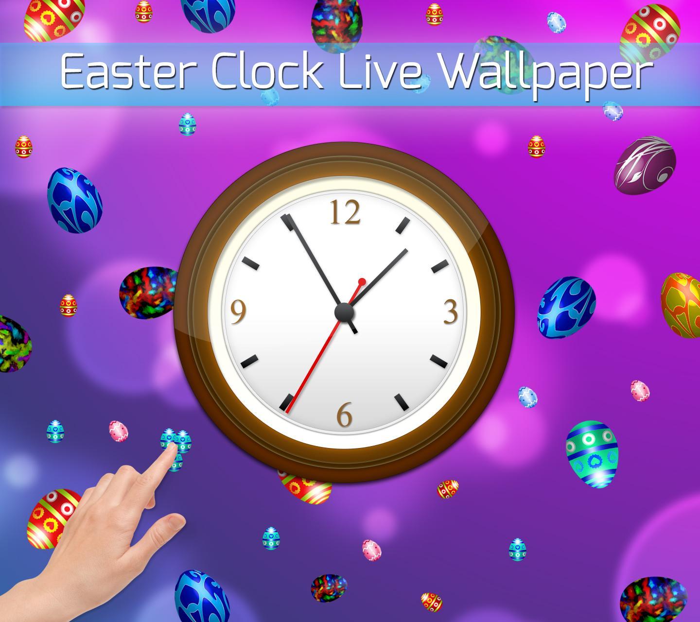 Easter clock live wallpaper