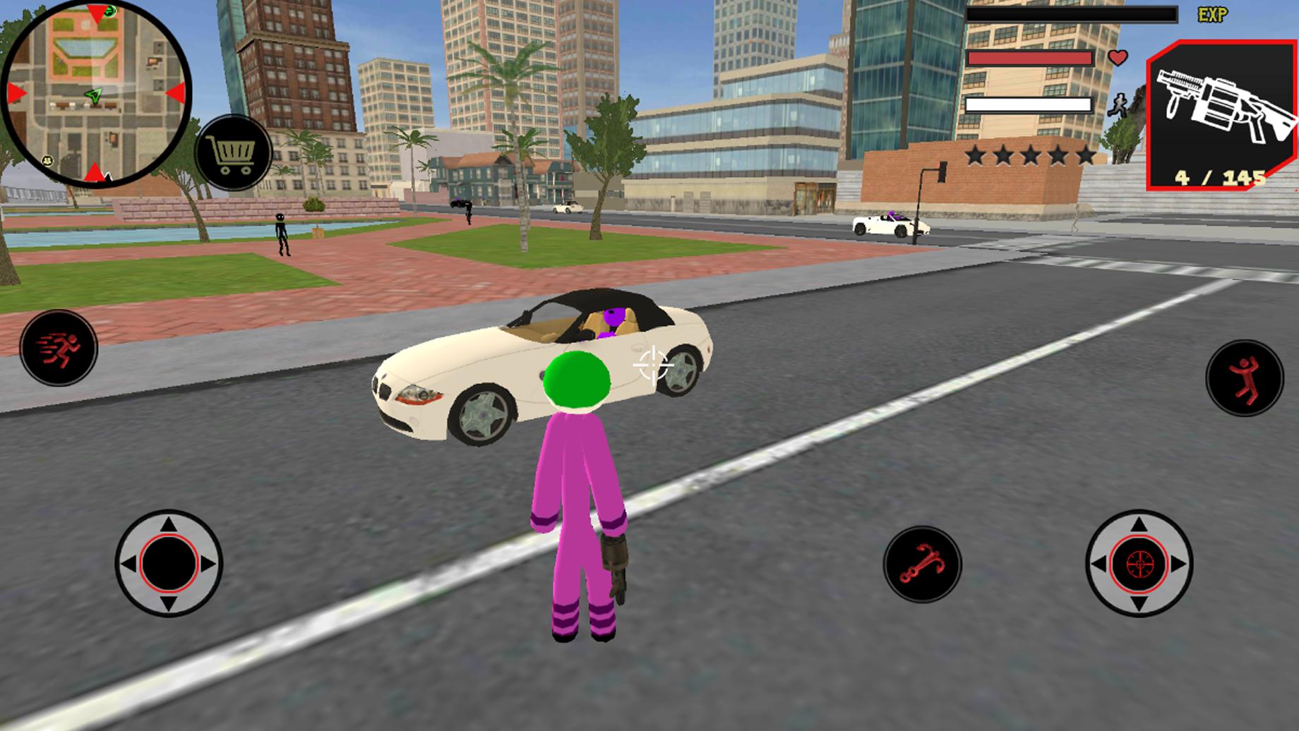 Joker Counter Stickman Rope Hero Crime OffRoad