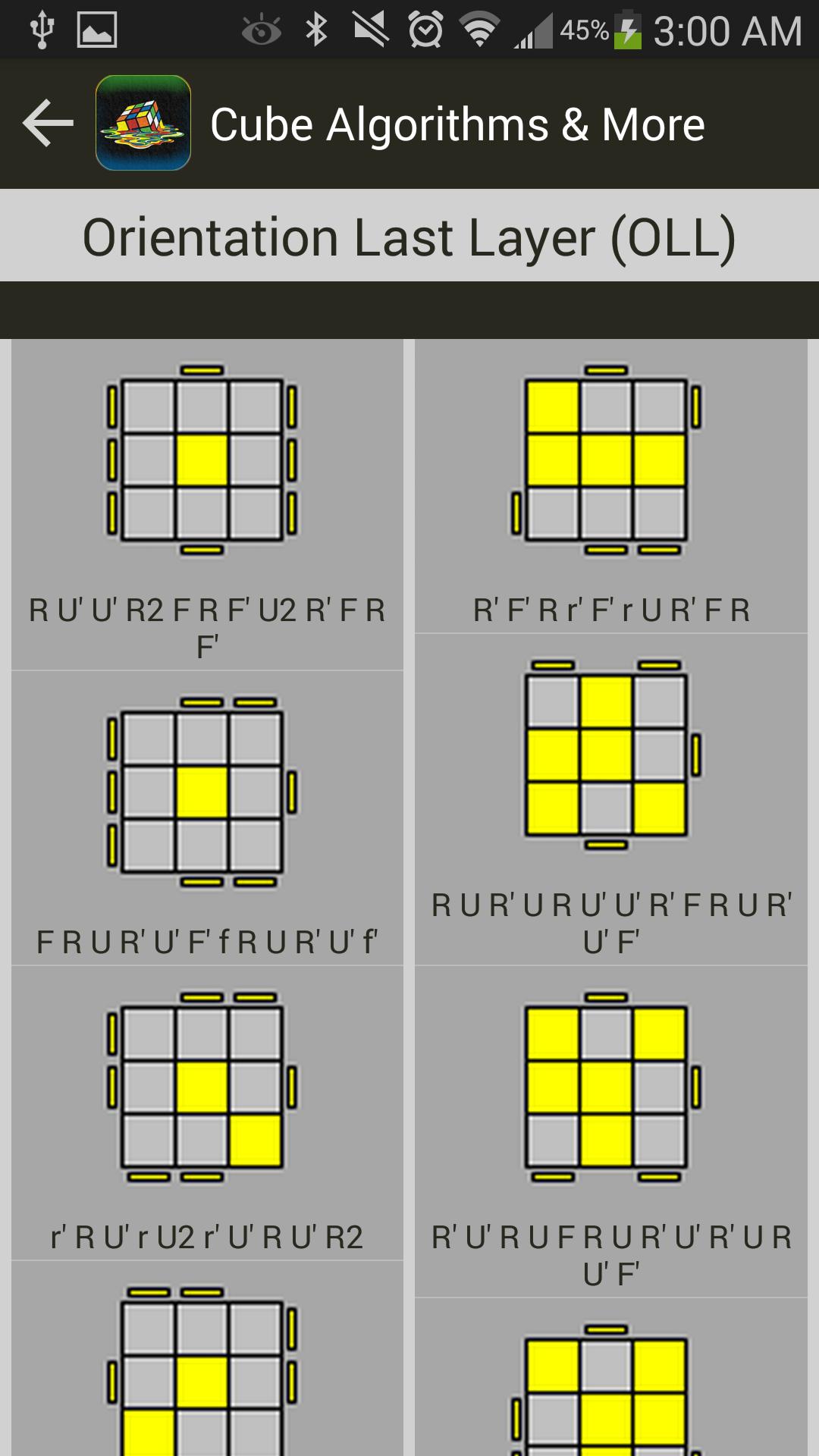 Rubik's Cube Algorithms, Timer