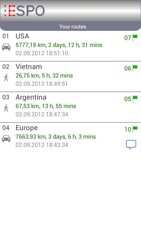ESPO Free - Route Planner