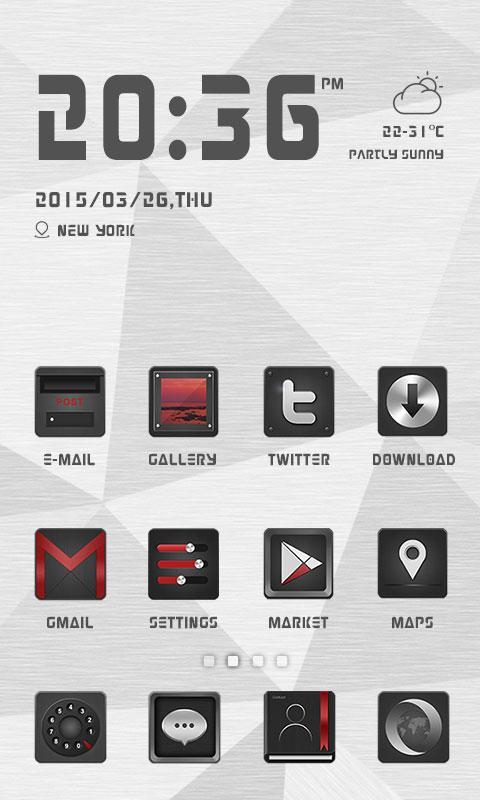 Metal-R Theme - ZERO Launcher
