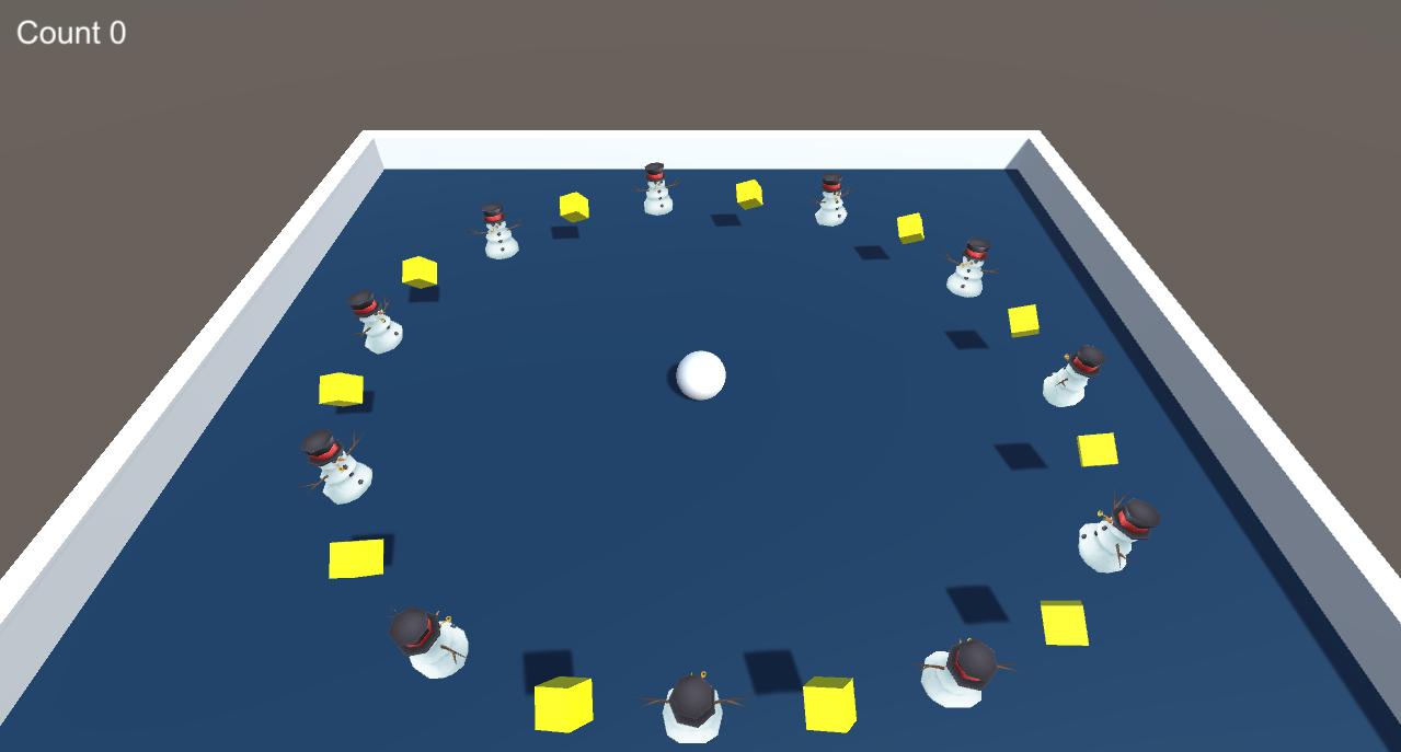 Catch Cubes & Snowmen