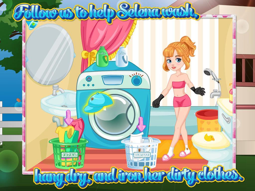Princess  washing Clothes