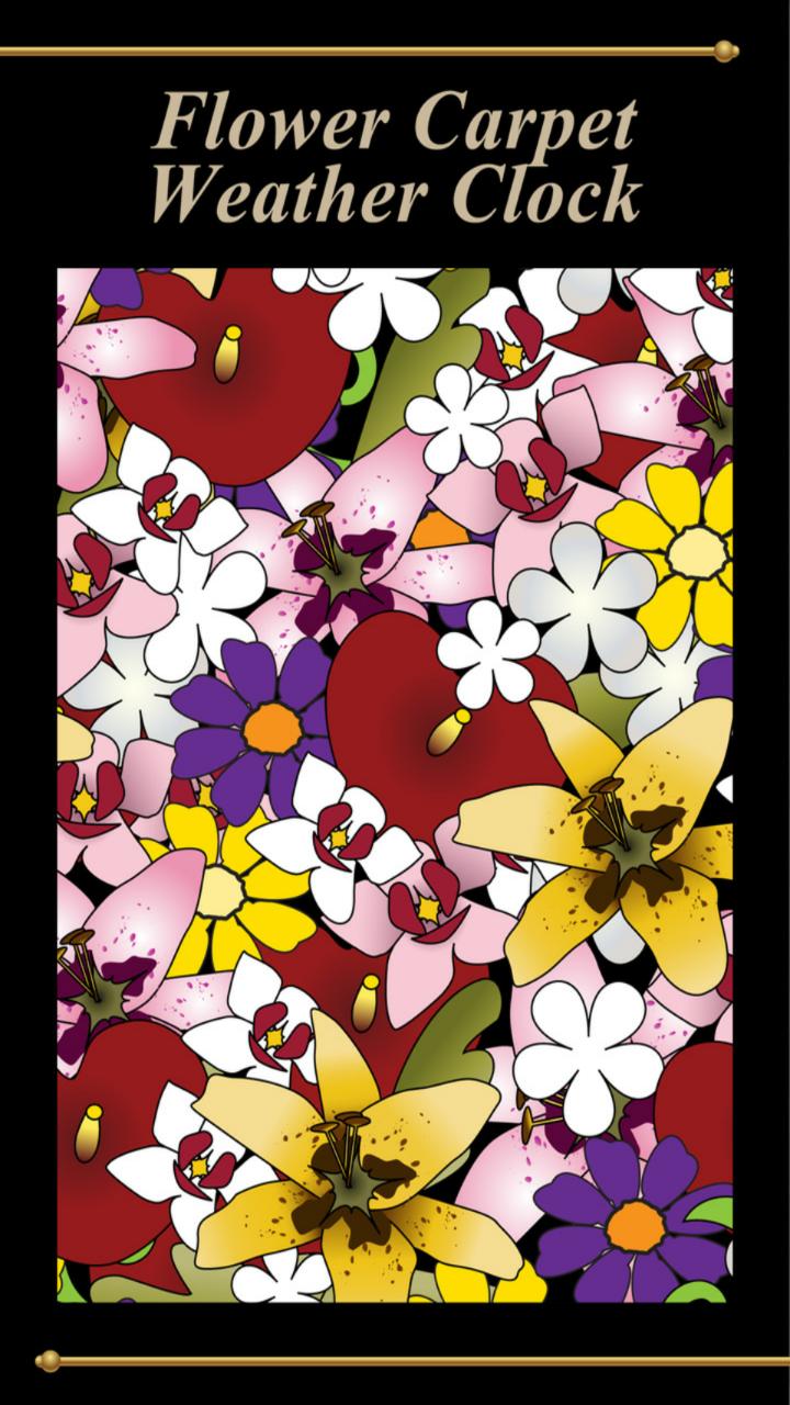 Flower Carpet Weather Clock