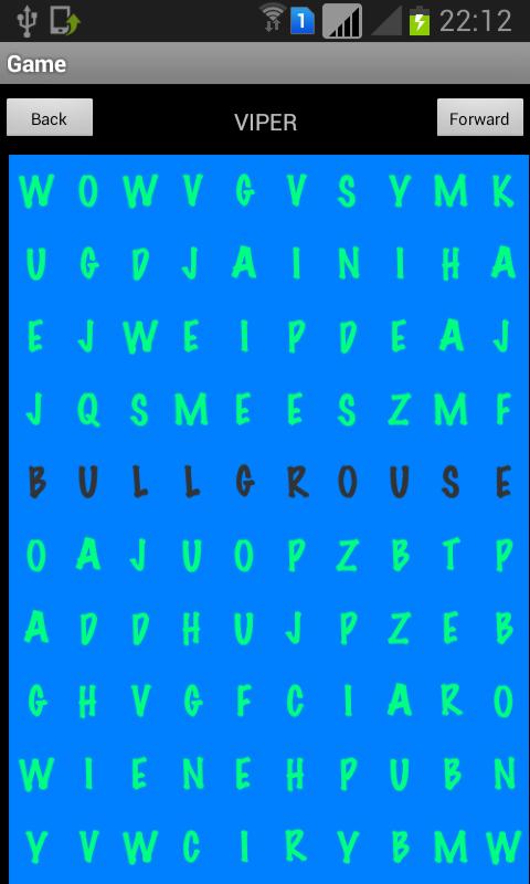 Find word puzzle in maze