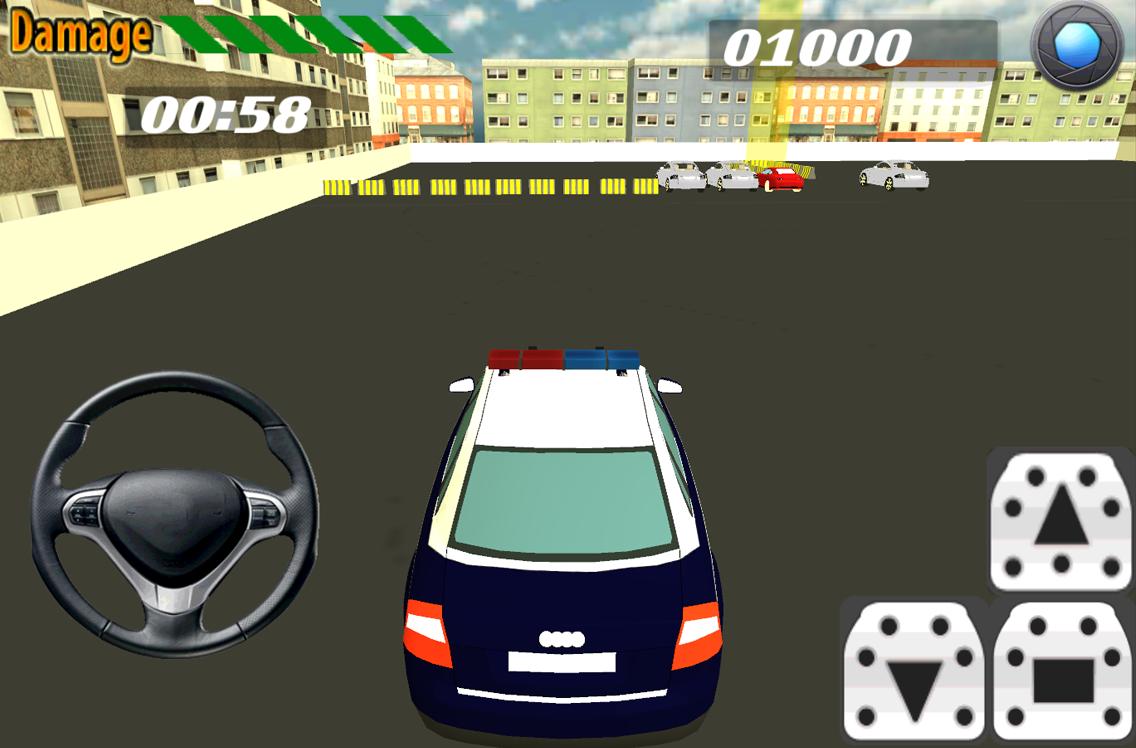 Police Car Parking Simulation
