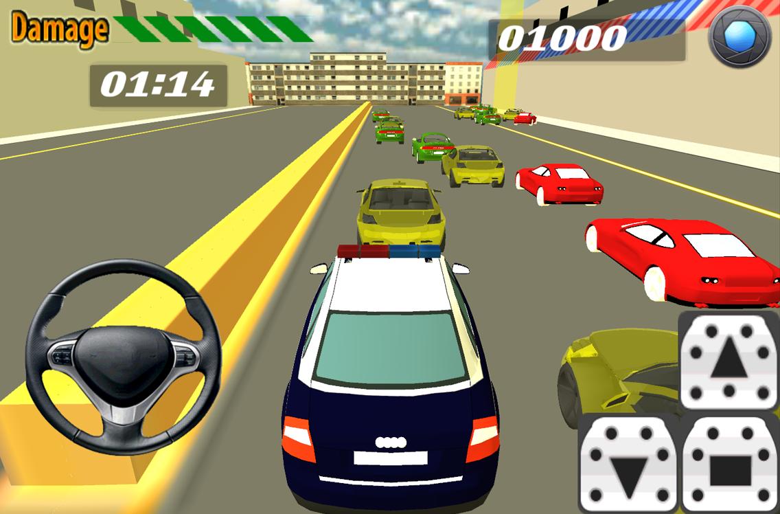 Police Car Parking Simulation