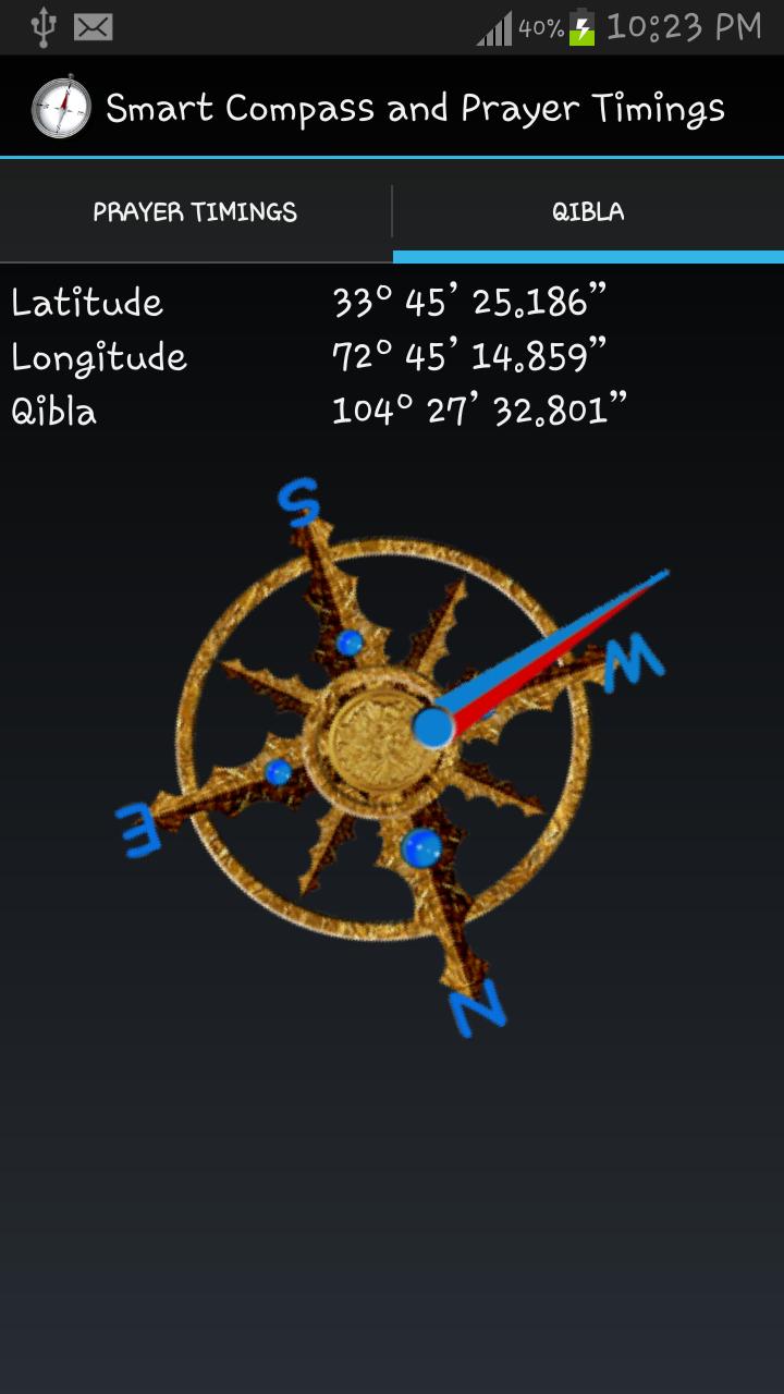 Smart Compass + Prayer Timings