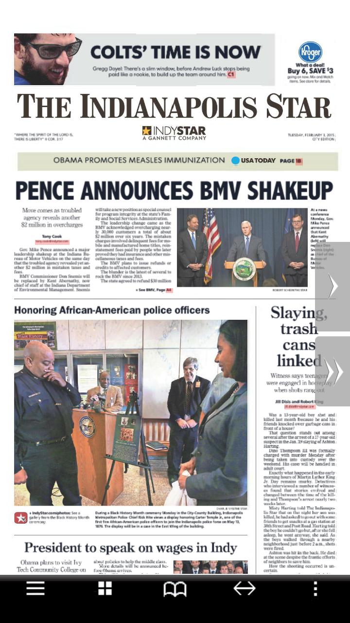 Indianapolis Star eNewspaper