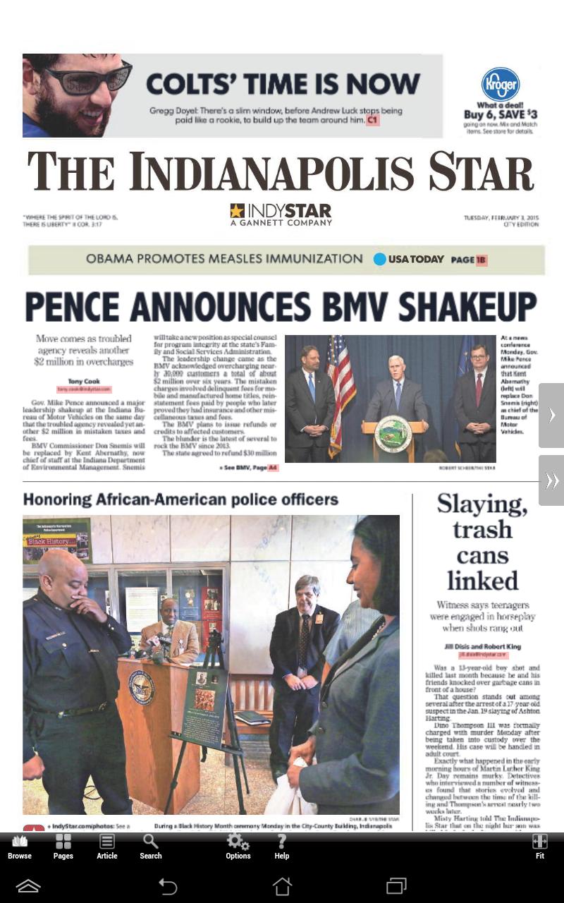 Indianapolis Star eNewspaper