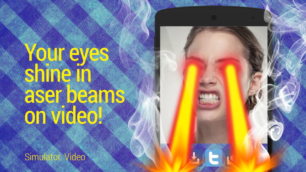 Laser eyes. Simulator. Video