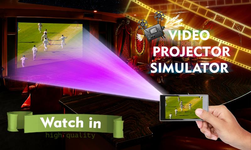 Live Video Projector Simulated