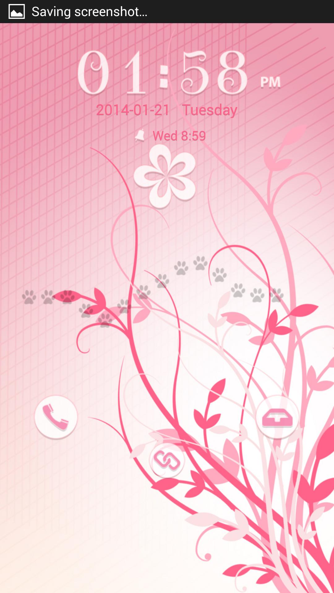 Pink Flowers GO Locker