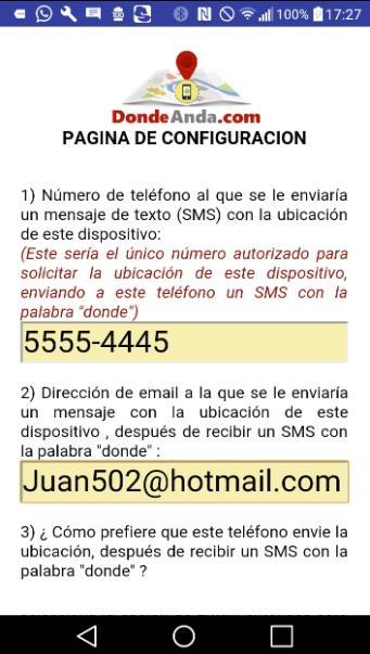 Donde Anda GPS SMS dondeanda