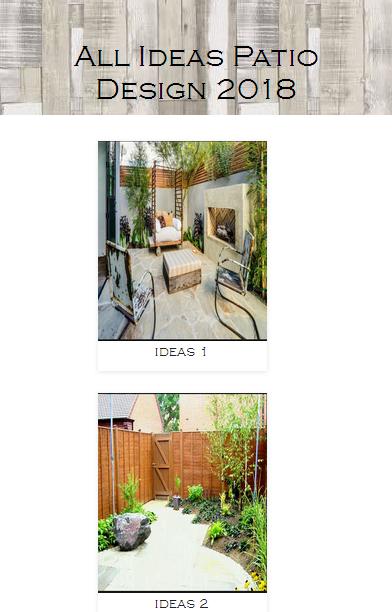 All Ideas Patio Design 2018