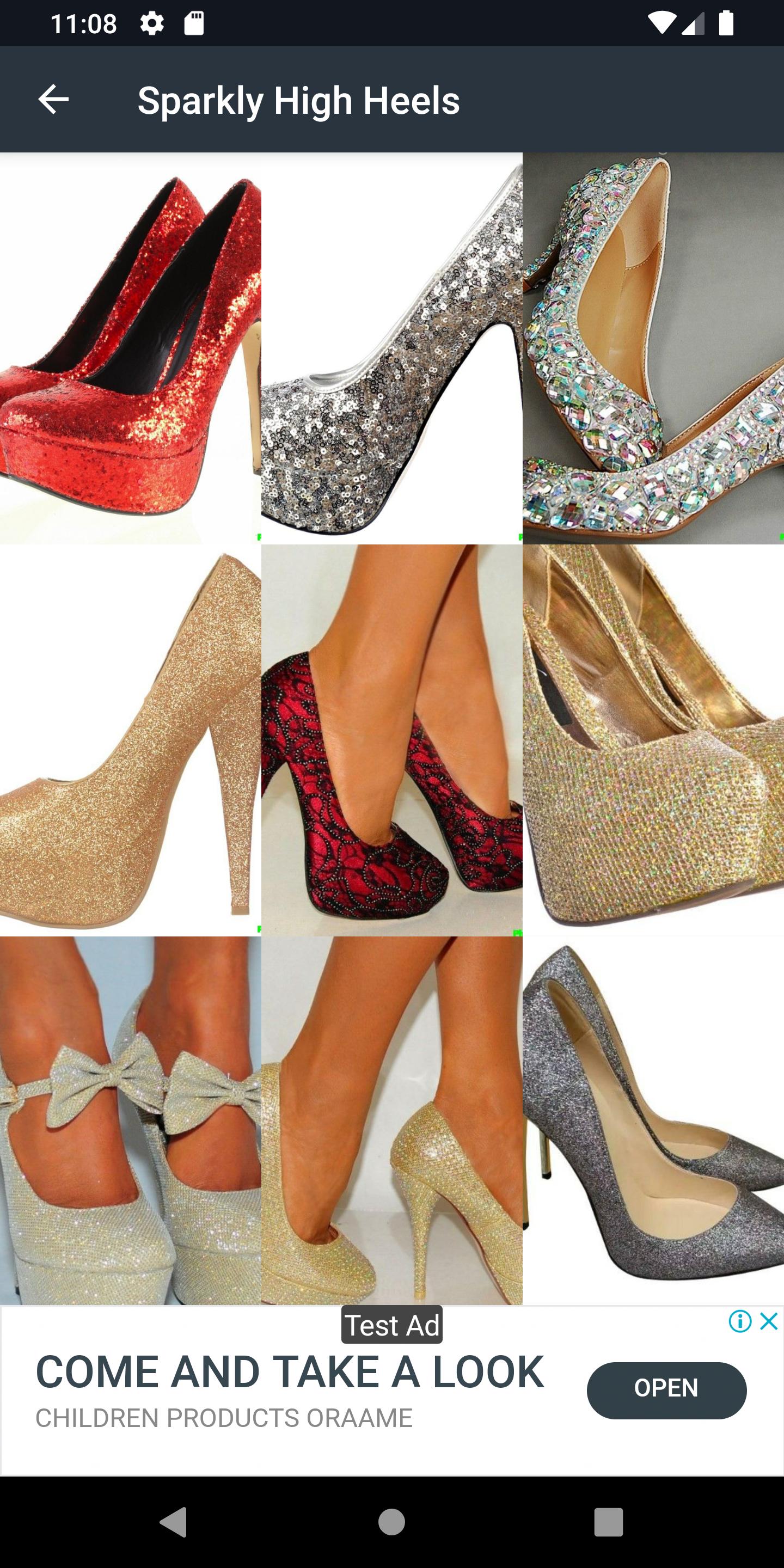 Sparkly High Heels