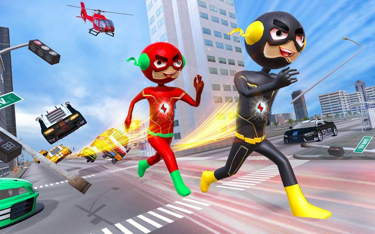 Light Speed Stickman Gangster Crime