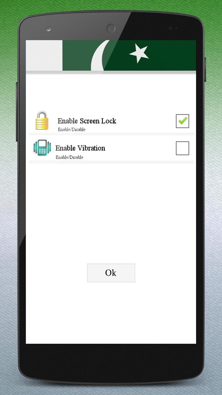 Pakistan Flag Zipper Lock