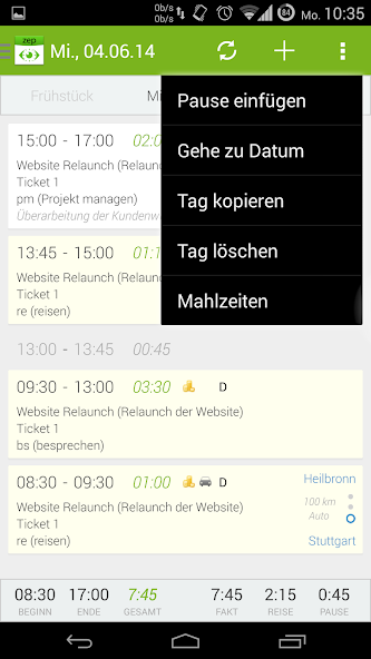 ZEP2 - Zeiterfassung