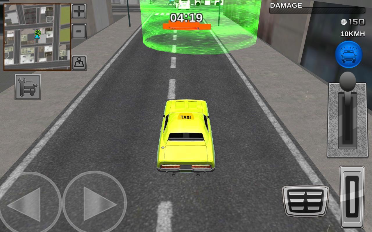 Downtown City Taxi Driver