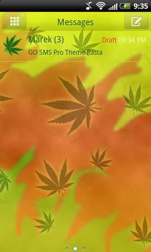 Theme Rasta for GO SMS Pro