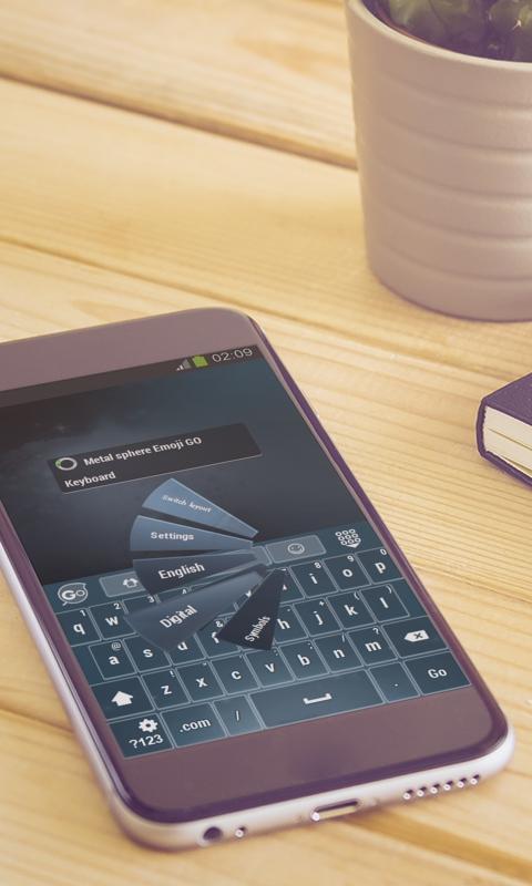 Metal sphere Keyboard Art